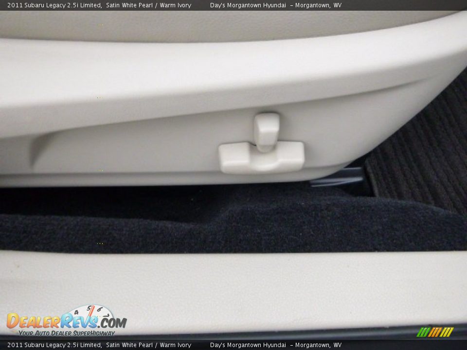 2011 Subaru Legacy 2.5i Limited Satin White Pearl / Warm Ivory Photo #18