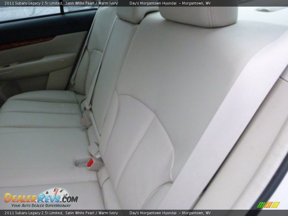 2011 Subaru Legacy 2.5i Limited Satin White Pearl / Warm Ivory Photo #24