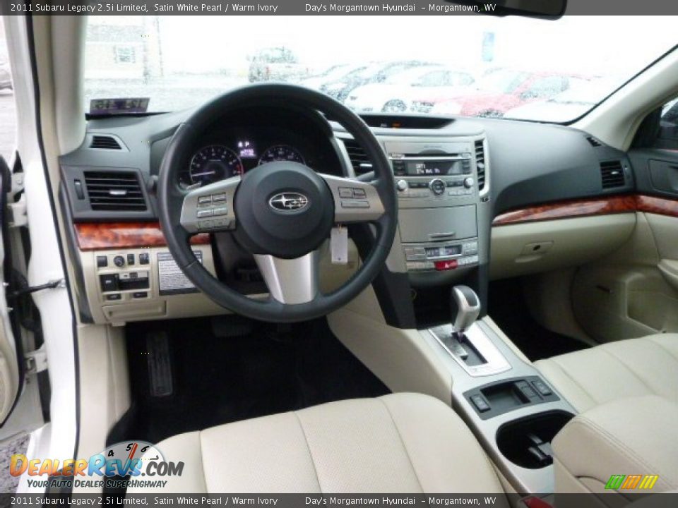 2011 Subaru Legacy 2.5i Limited Satin White Pearl / Warm Ivory Photo #25