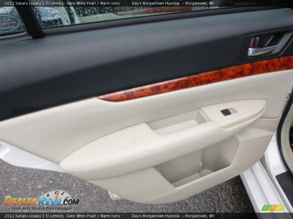2011 Subaru Legacy 2.5i Limited Satin White Pearl / Warm Ivory Photo #26