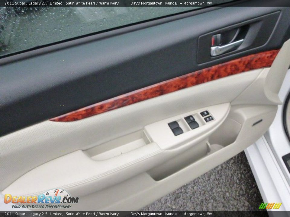 2011 Subaru Legacy 2.5i Limited Satin White Pearl / Warm Ivory Photo #27