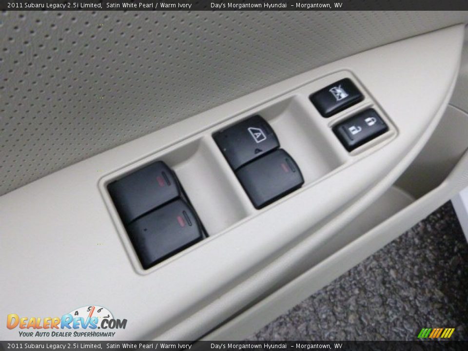 2011 Subaru Legacy 2.5i Limited Satin White Pearl / Warm Ivory Photo #28