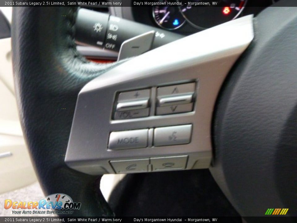2011 Subaru Legacy 2.5i Limited Satin White Pearl / Warm Ivory Photo #34