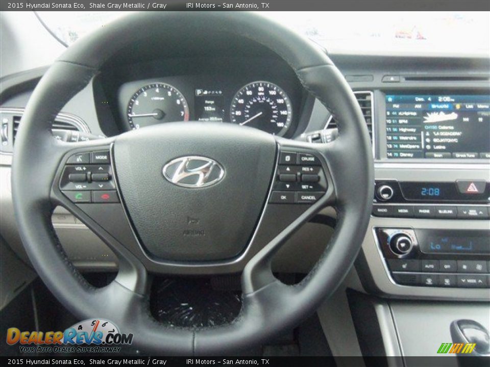 2015 Hyundai Sonata Eco Shale Gray Metallic / Gray Photo #12