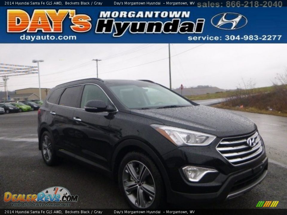 2014 Hyundai Santa Fe GLS AWD Becketts Black / Gray Photo #1