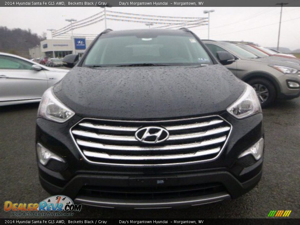 2014 Hyundai Santa Fe GLS AWD Becketts Black / Gray Photo #2