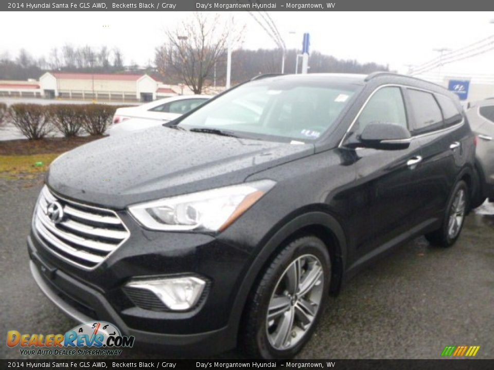 2014 Hyundai Santa Fe GLS AWD Becketts Black / Gray Photo #3