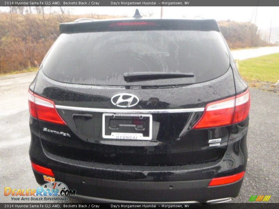 2014 Hyundai Santa Fe GLS AWD Becketts Black / Gray Photo #5