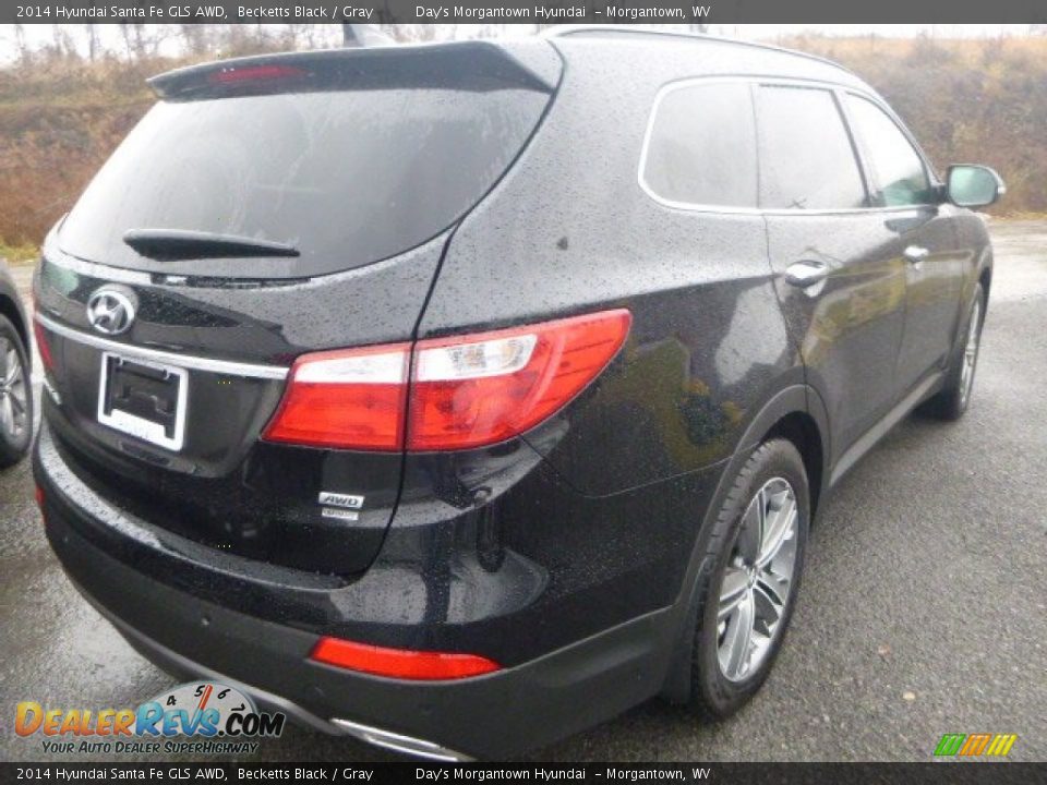 2014 Hyundai Santa Fe GLS AWD Becketts Black / Gray Photo #6