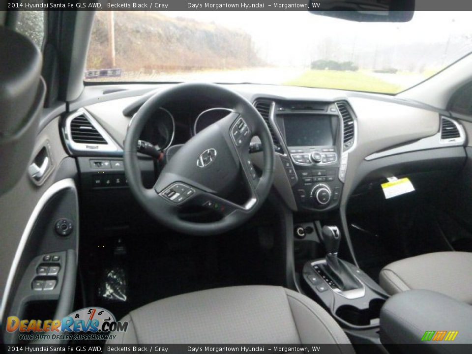 2014 Hyundai Santa Fe GLS AWD Becketts Black / Gray Photo #13