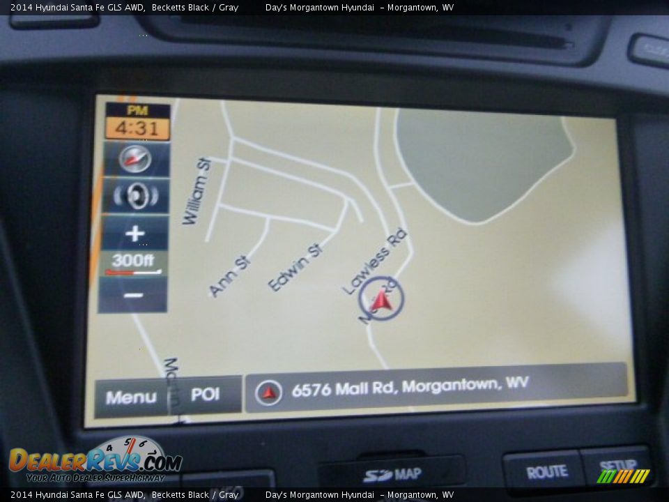 2014 Hyundai Santa Fe GLS AWD Becketts Black / Gray Photo #17