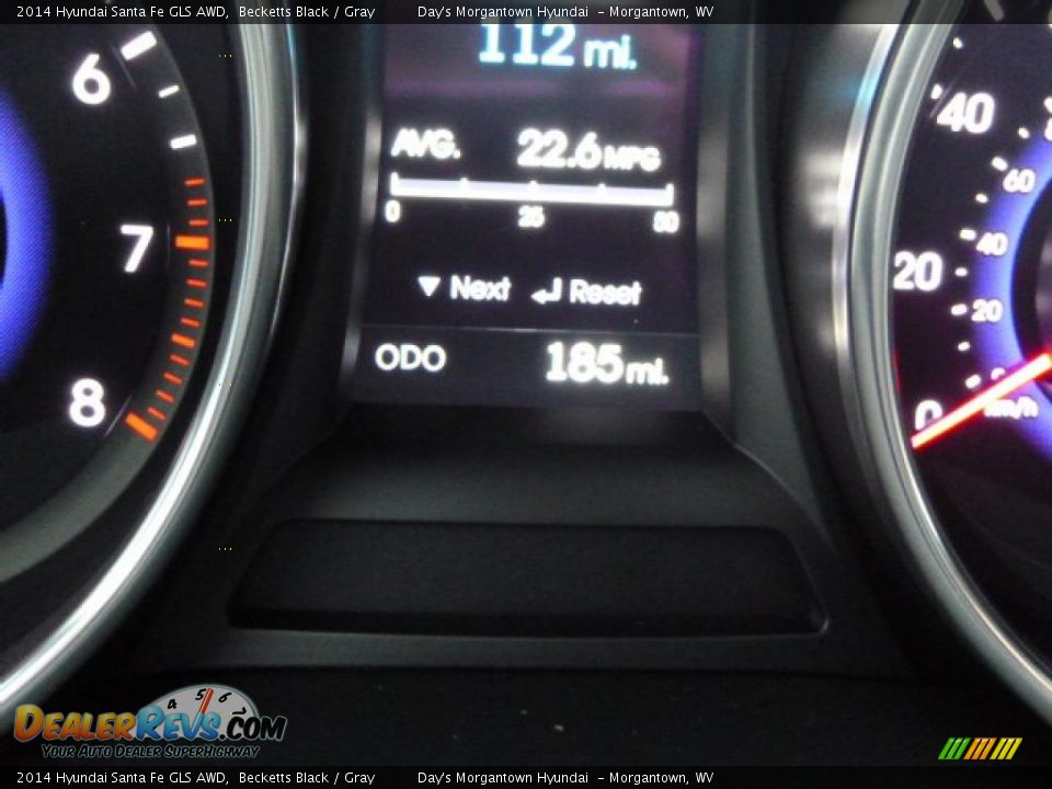 2014 Hyundai Santa Fe GLS AWD Becketts Black / Gray Photo #19