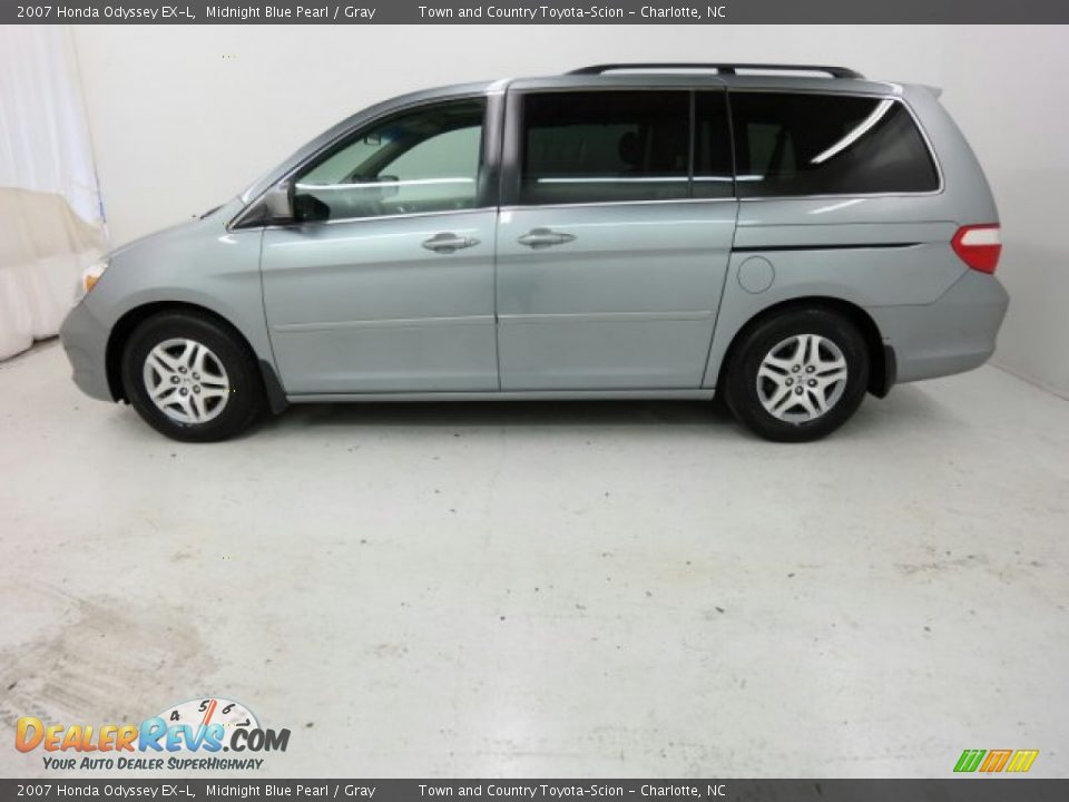 2007 Honda Odyssey EX-L Midnight Blue Pearl / Gray Photo #8