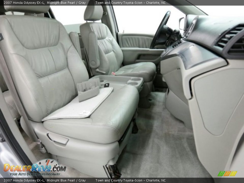 2007 Honda Odyssey EX-L Midnight Blue Pearl / Gray Photo #24