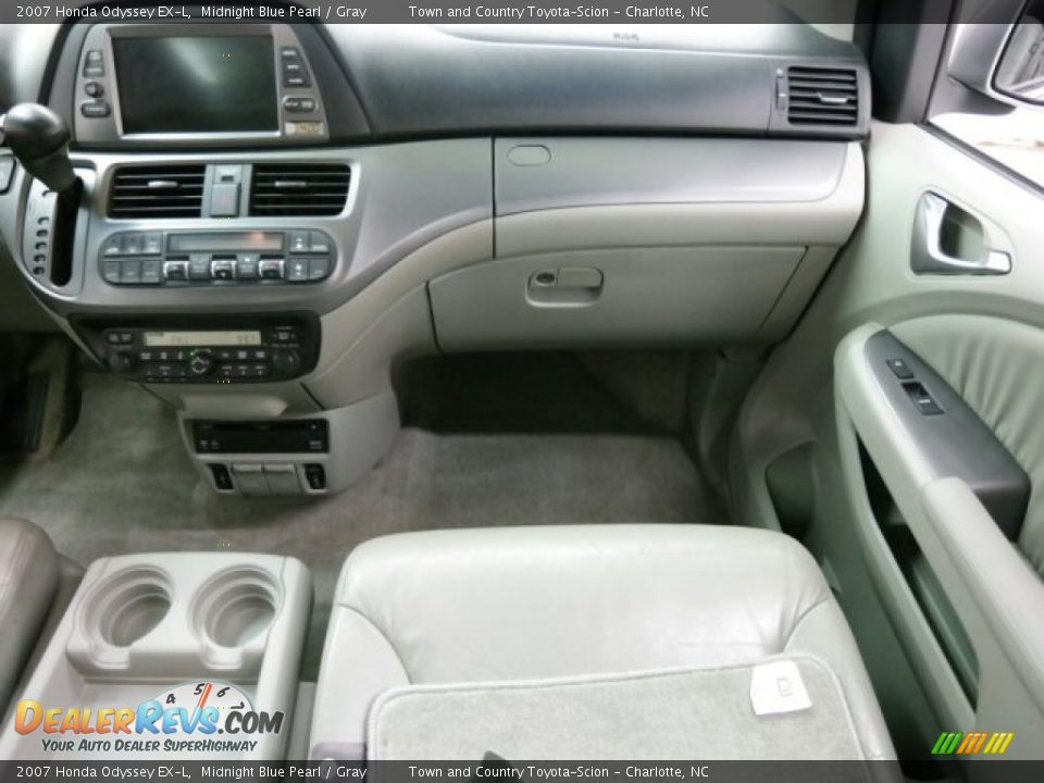 2007 Honda Odyssey EX-L Midnight Blue Pearl / Gray Photo #25
