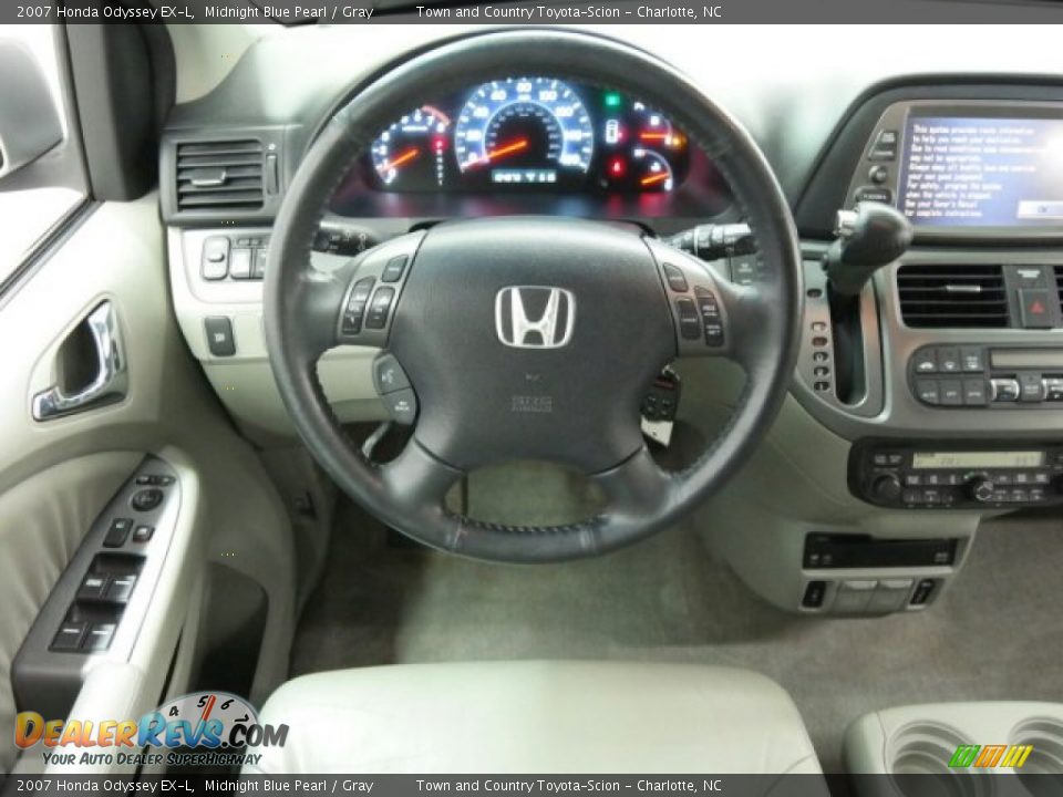 2007 Honda Odyssey EX-L Midnight Blue Pearl / Gray Photo #27