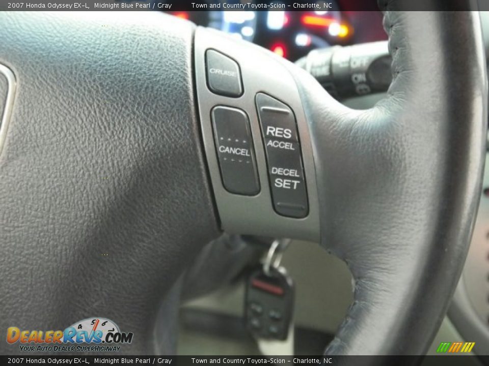 2007 Honda Odyssey EX-L Midnight Blue Pearl / Gray Photo #29