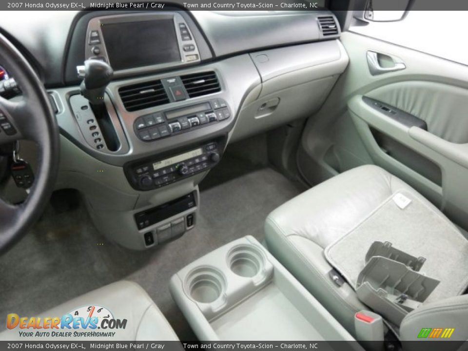 2007 Honda Odyssey EX-L Midnight Blue Pearl / Gray Photo #30
