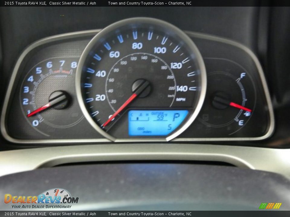 2015 Toyota RAV4 XLE Classic Silver Metallic / Ash Photo #17