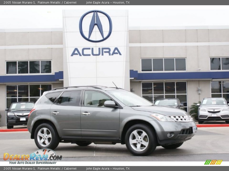 2005 Nissan Murano S Platinum Metallic / Cabernet Photo #2