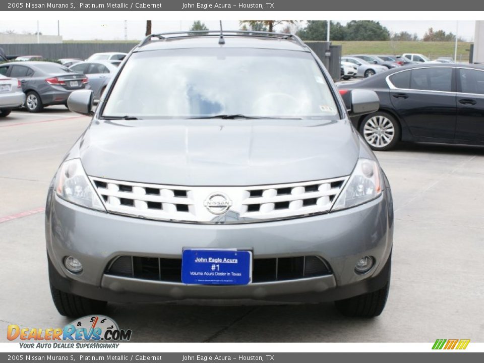 2005 Nissan Murano S Platinum Metallic / Cabernet Photo #3