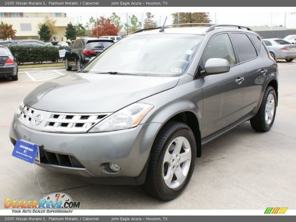 2005 Nissan Murano S Platinum Metallic / Cabernet Photo #4