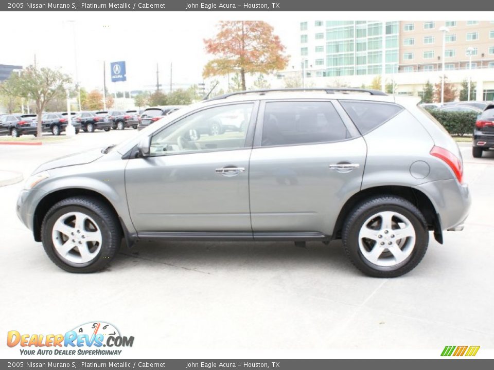 2005 Nissan Murano S Platinum Metallic / Cabernet Photo #5