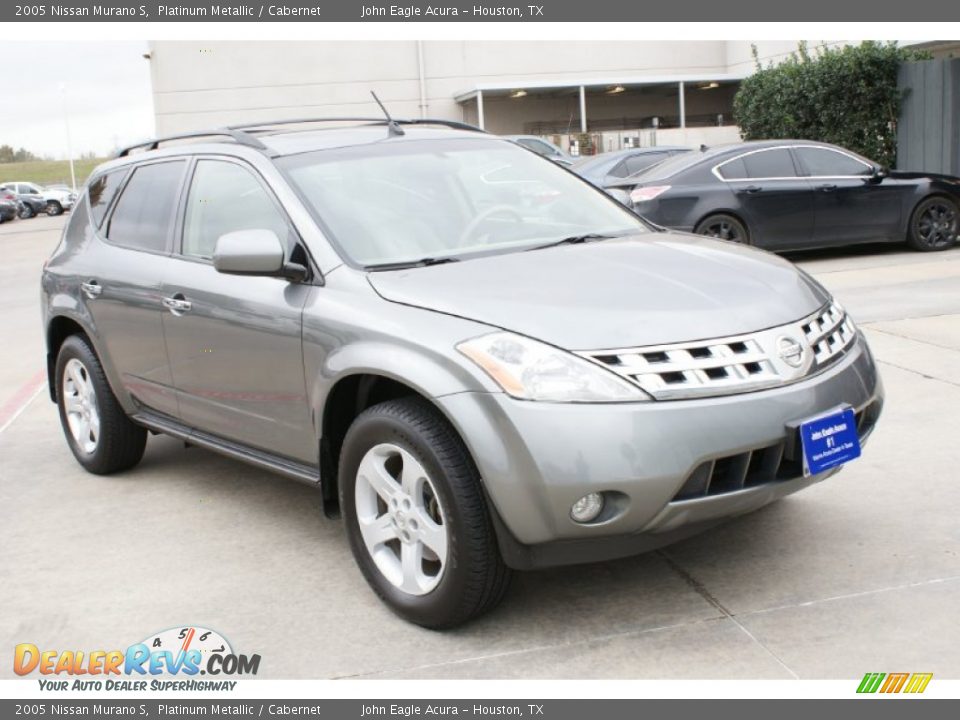 2005 Nissan Murano S Platinum Metallic / Cabernet Photo #10