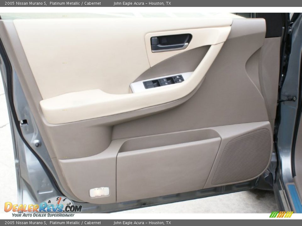 2005 Nissan Murano S Platinum Metallic / Cabernet Photo #11