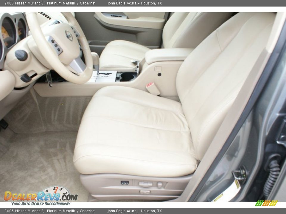 2005 Nissan Murano S Platinum Metallic / Cabernet Photo #12