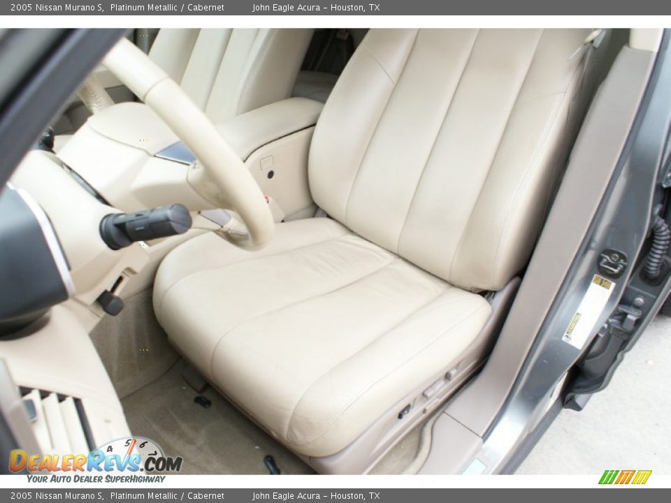 2005 Nissan Murano S Platinum Metallic / Cabernet Photo #13