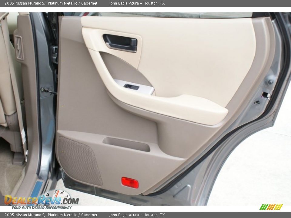 2005 Nissan Murano S Platinum Metallic / Cabernet Photo #19