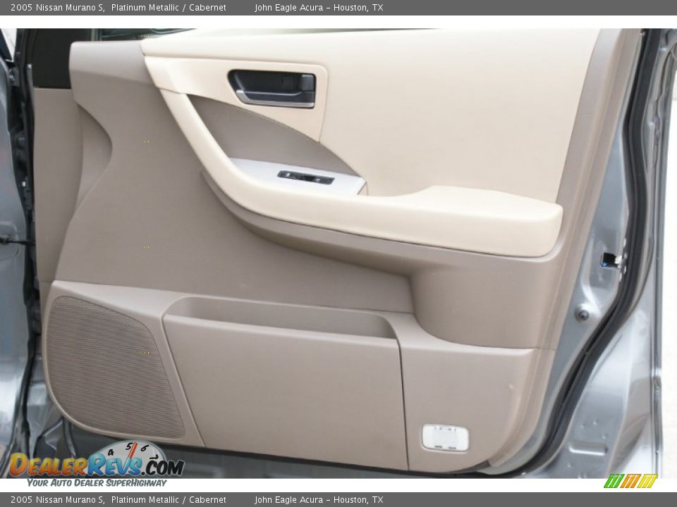 2005 Nissan Murano S Platinum Metallic / Cabernet Photo #22
