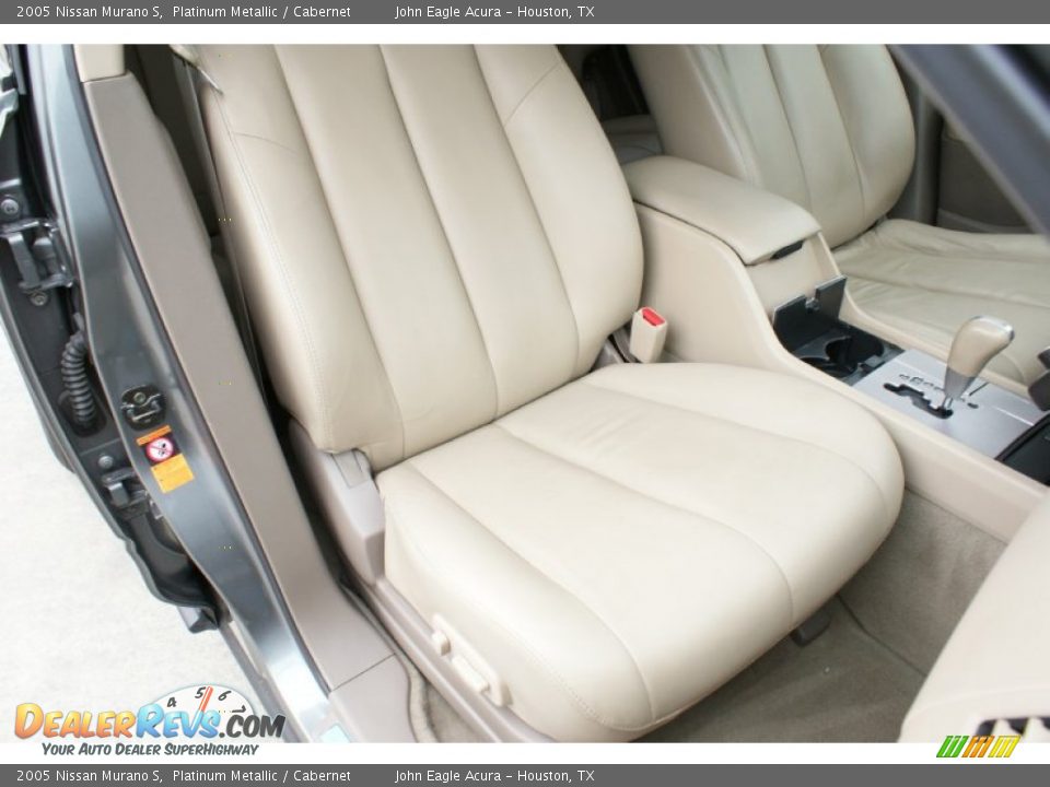 2005 Nissan Murano S Platinum Metallic / Cabernet Photo #24