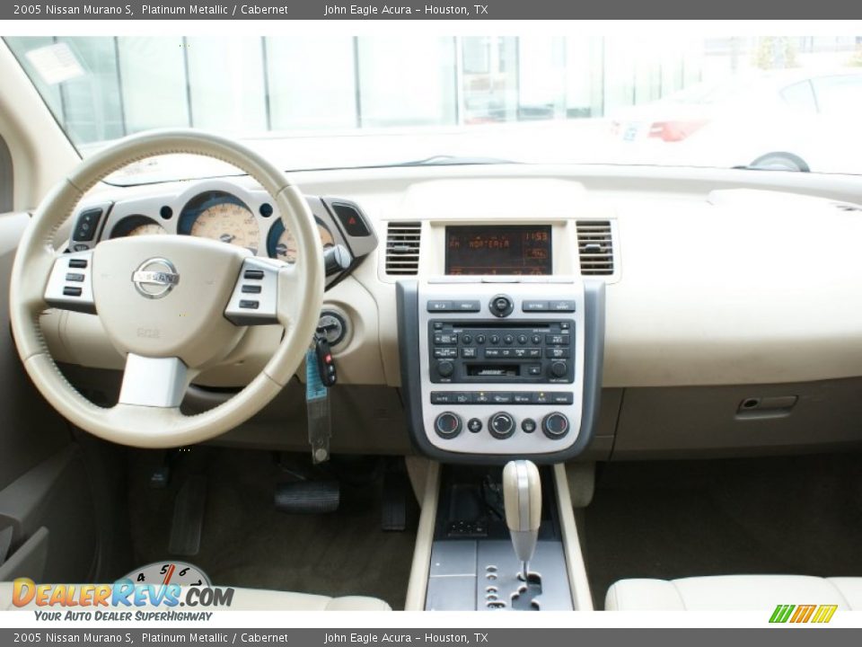 2005 Nissan Murano S Platinum Metallic / Cabernet Photo #25