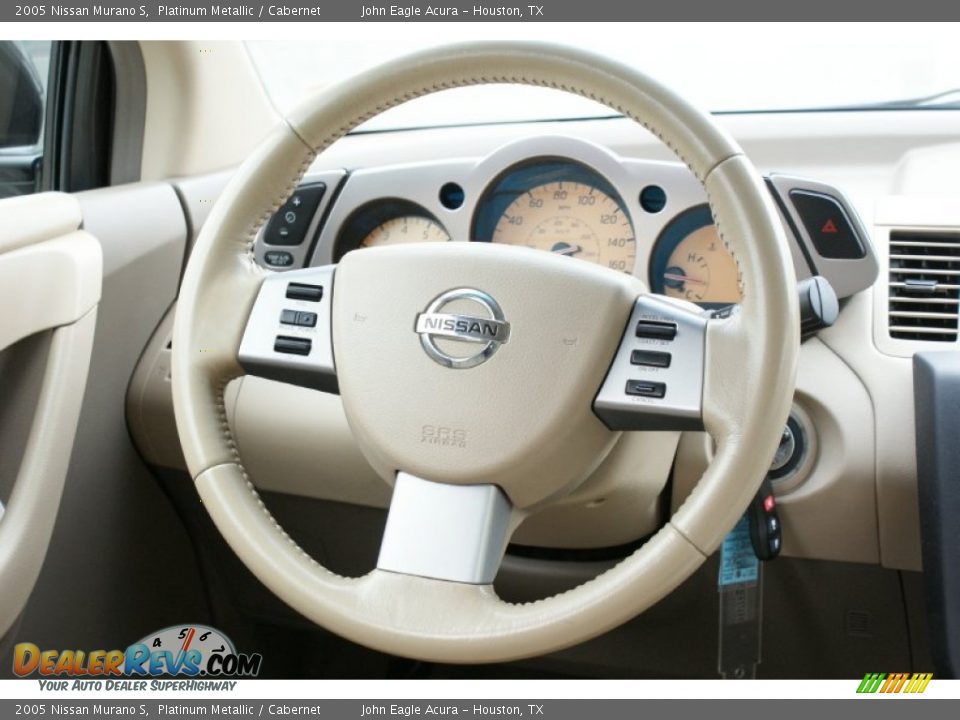 2005 Nissan Murano S Platinum Metallic / Cabernet Photo #29