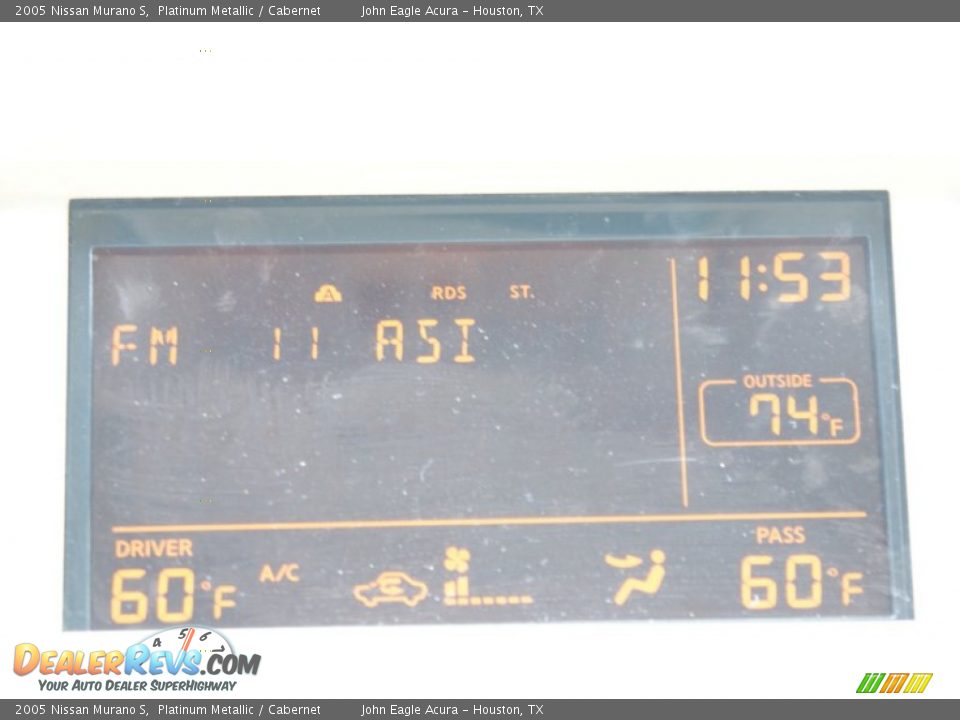 2005 Nissan Murano S Platinum Metallic / Cabernet Photo #30