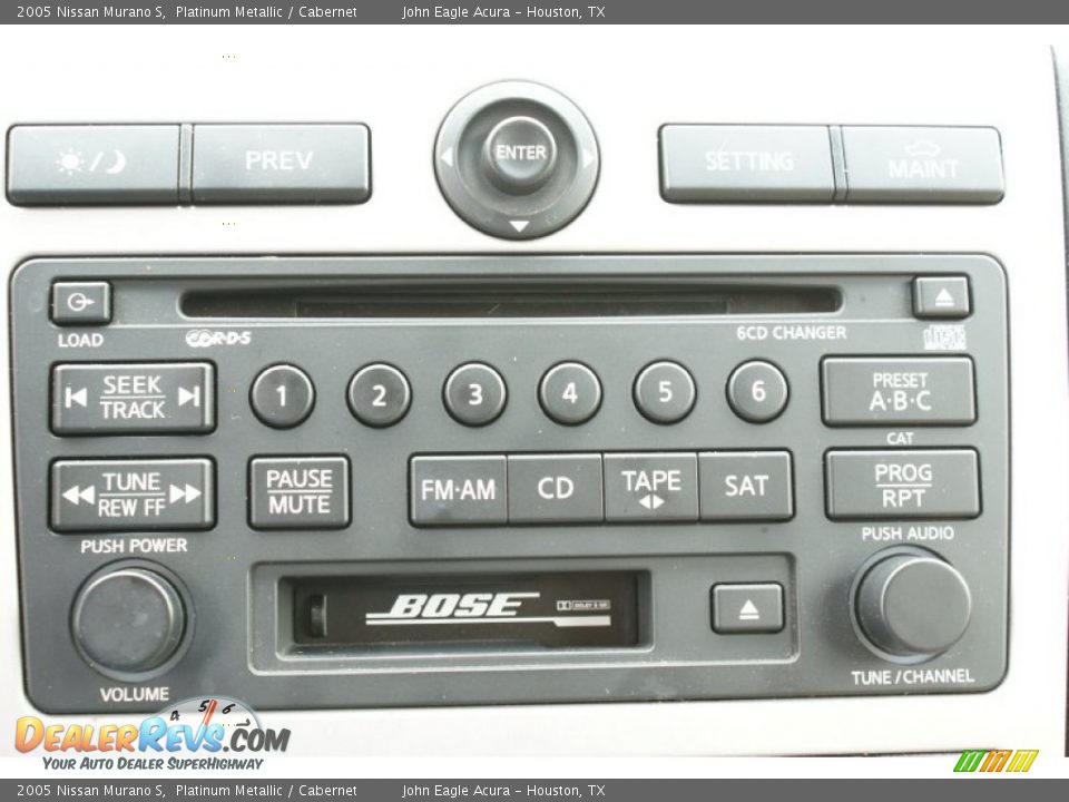 2005 Nissan Murano S Platinum Metallic / Cabernet Photo #31