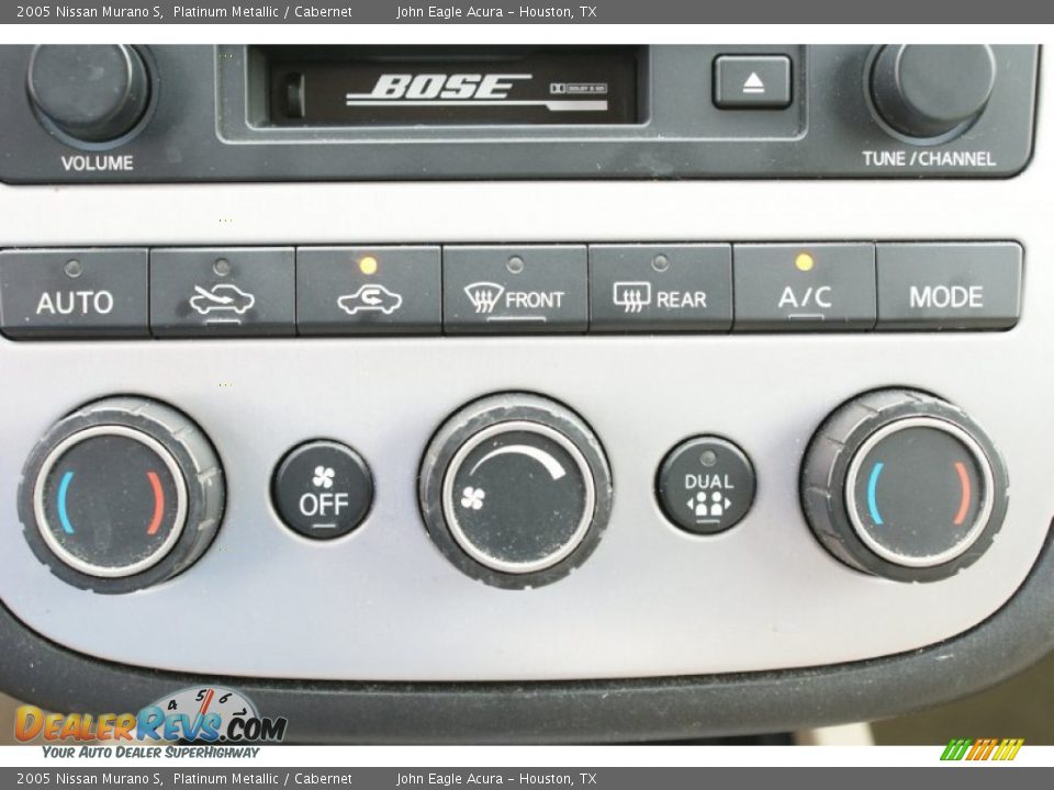 2005 Nissan Murano S Platinum Metallic / Cabernet Photo #32