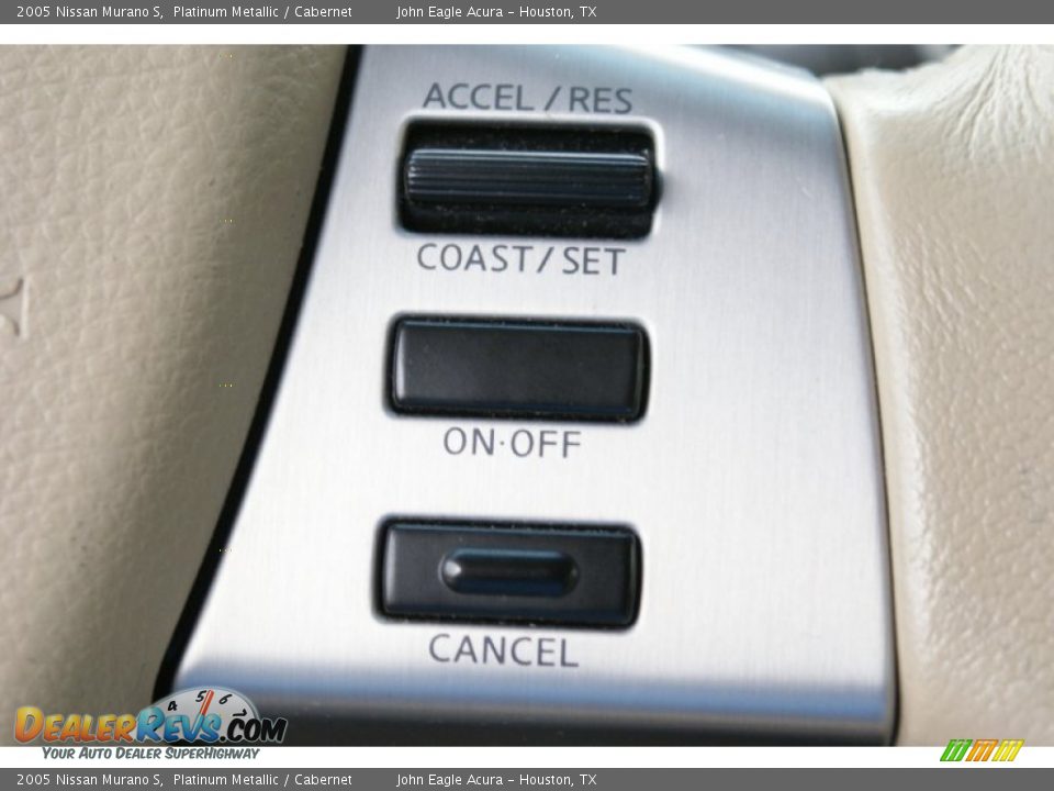 2005 Nissan Murano S Platinum Metallic / Cabernet Photo #36