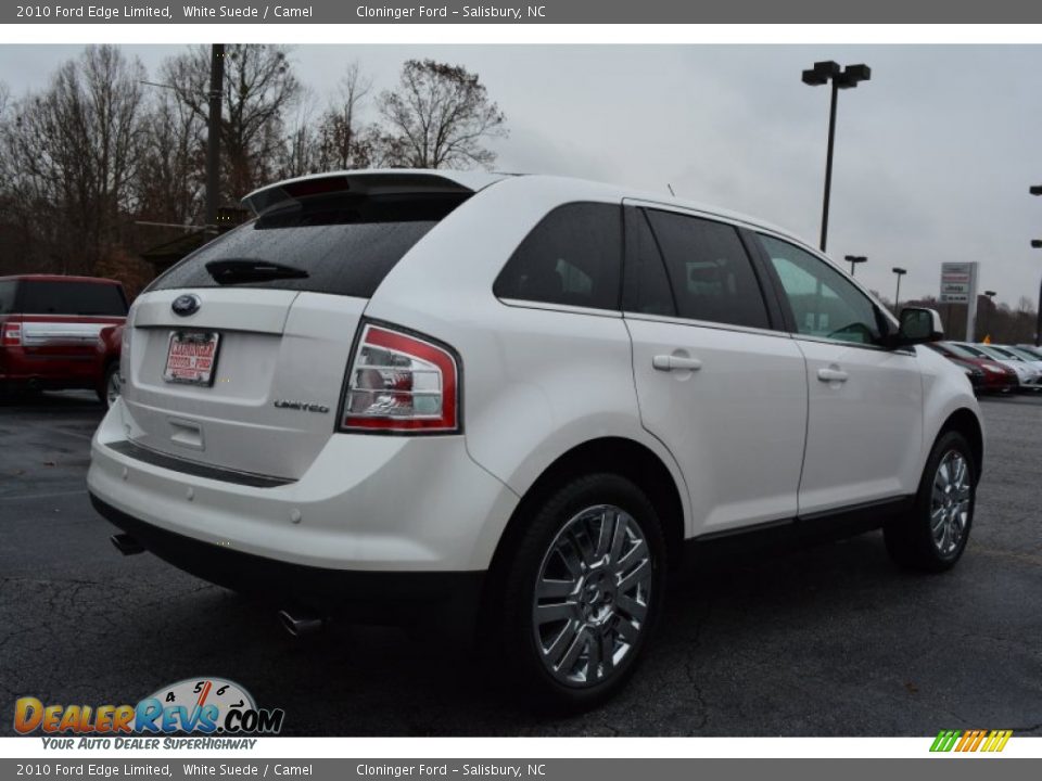 2010 Ford Edge Limited White Suede / Camel Photo #3