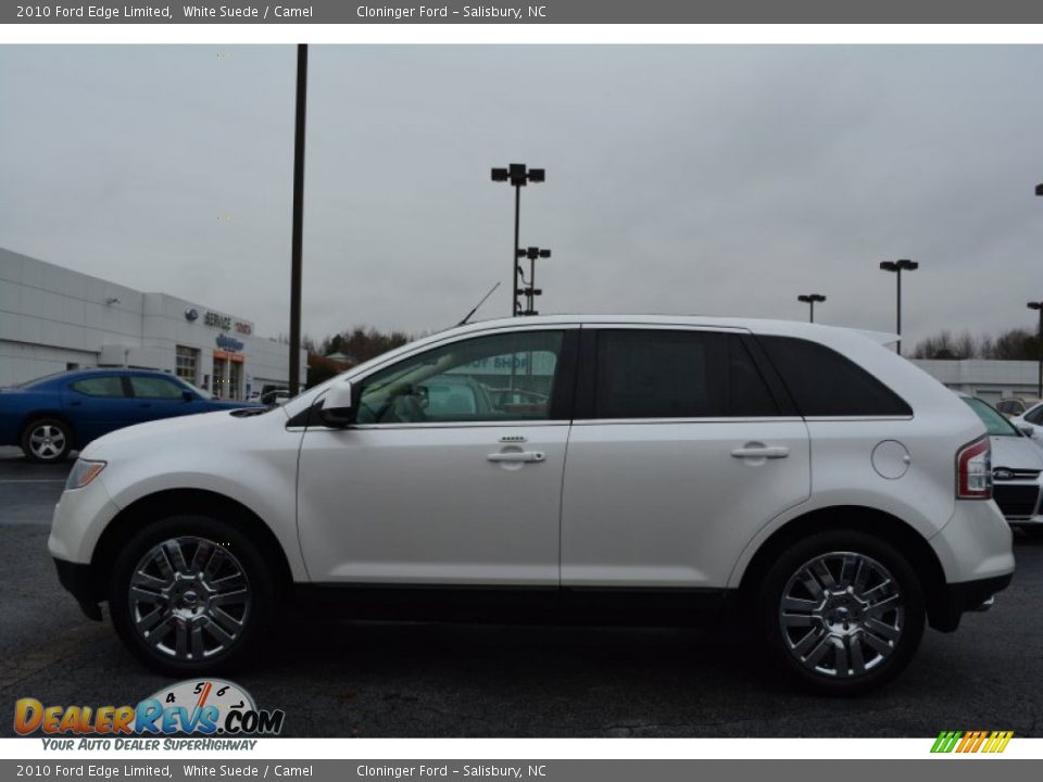 2010 Ford Edge Limited White Suede / Camel Photo #6