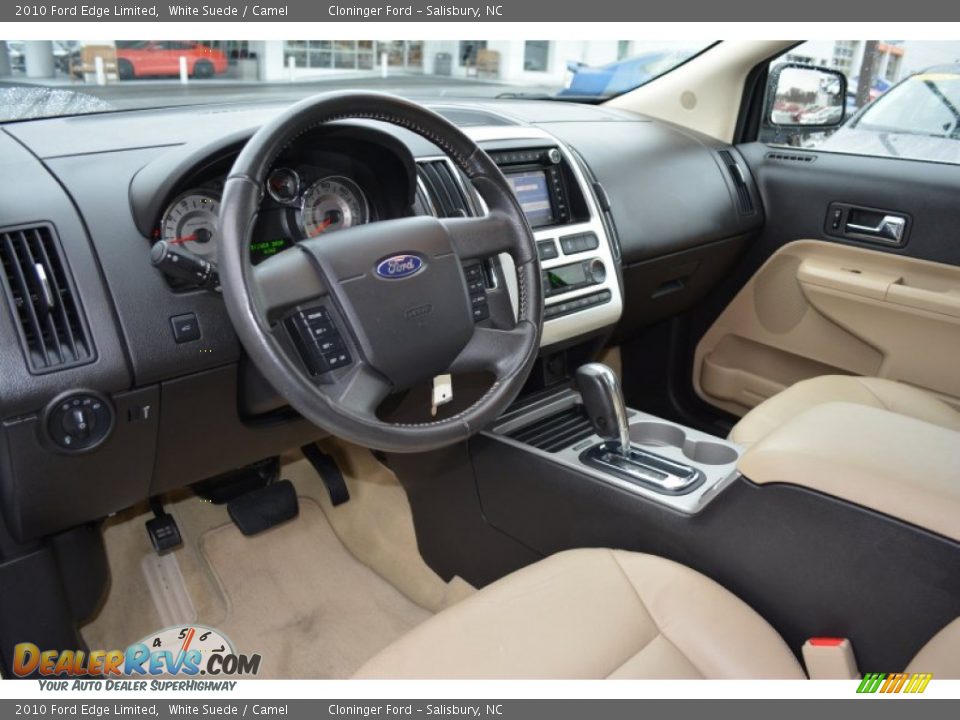 2010 Ford Edge Limited White Suede / Camel Photo #10