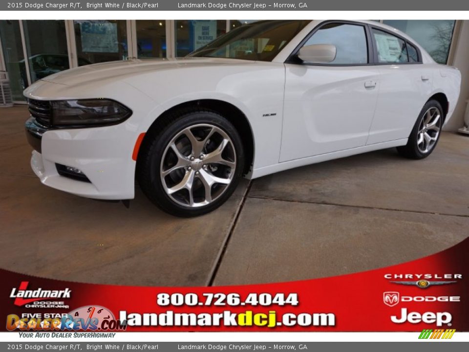 2015 Dodge Charger R/T Bright White / Black/Pearl Photo #1