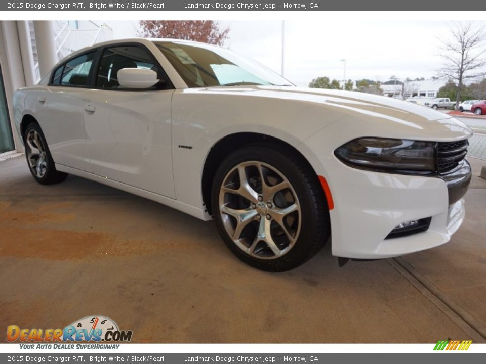 2015 Dodge Charger R/T Bright White / Black/Pearl Photo #4