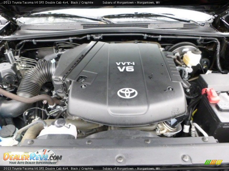 2013 Toyota Tacoma V6 SR5 Double Cab 4x4 Black / Graphite Photo #24