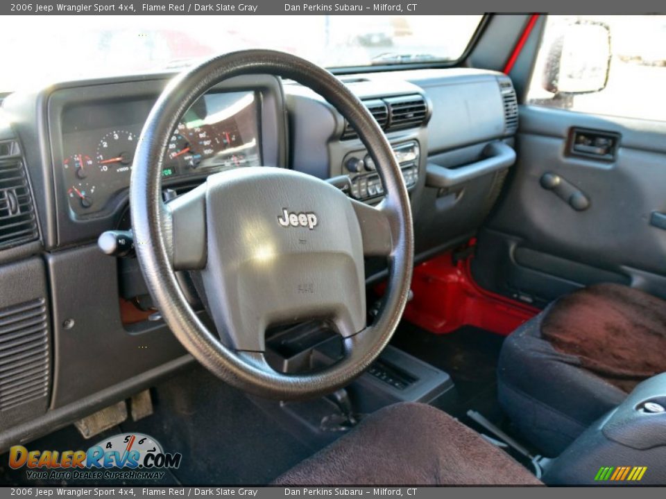2006 Jeep Wrangler Sport 4x4 Flame Red / Dark Slate Gray Photo #5