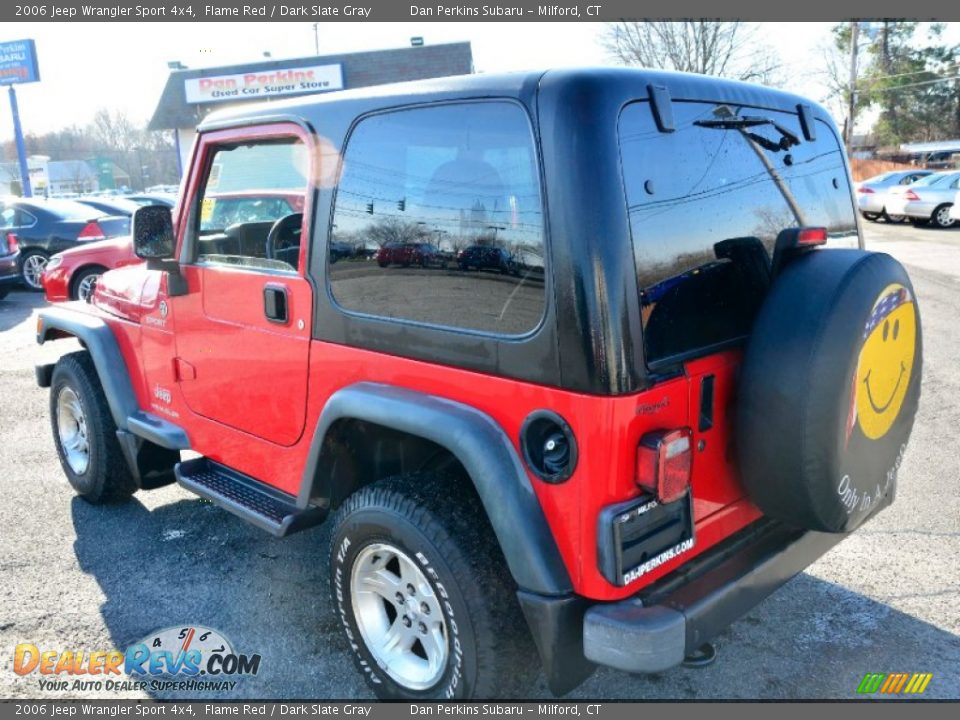 2006 Jeep Wrangler Sport 4x4 Flame Red / Dark Slate Gray Photo #9