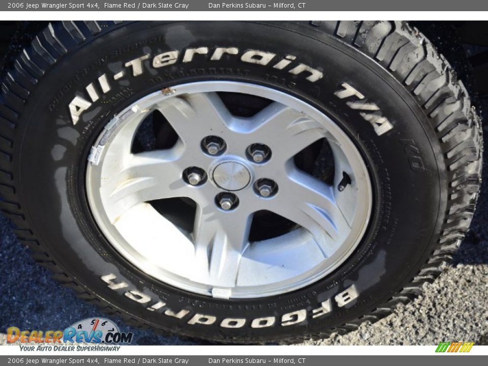 2006 Jeep Wrangler Sport 4x4 Flame Red / Dark Slate Gray Photo #16