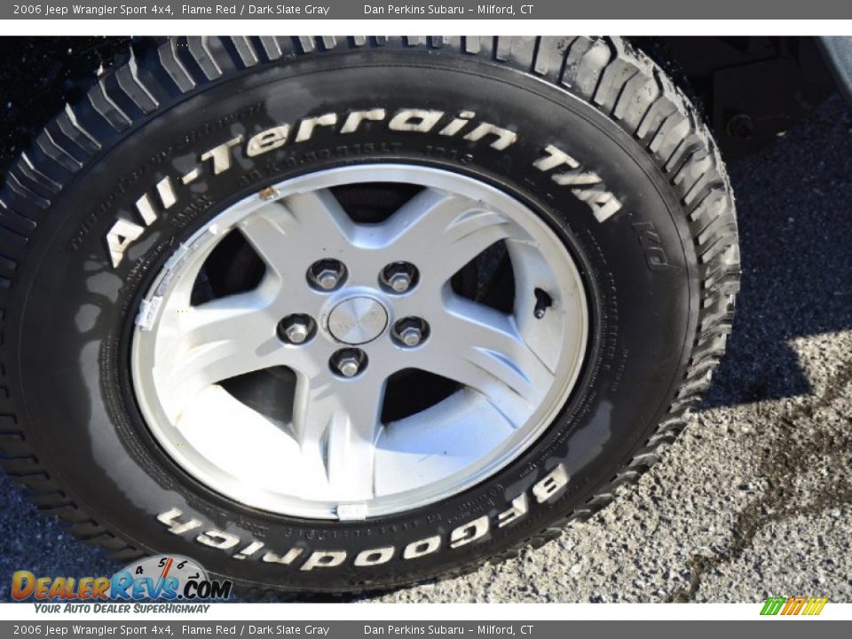 2006 Jeep Wrangler Sport 4x4 Flame Red / Dark Slate Gray Photo #17